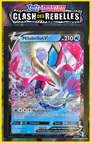 Carte Pokémon Milobellus V 043/192 EB02 Clash Des Rebelles Epee Bouclier FR