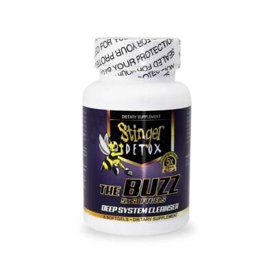 Stinger Detox 5x Buzz Capsule 4ct Whole Body Deep System Cleaner Capsules