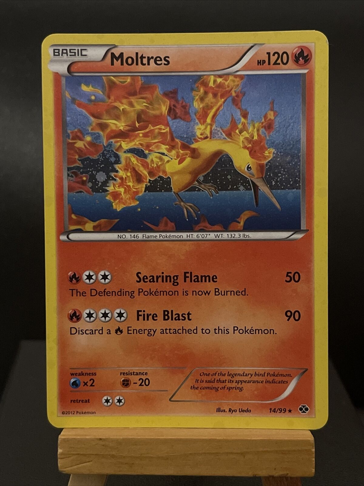 Moltres Holo Rare - Next Destinies 14/99 - Black & White Pokemon Card