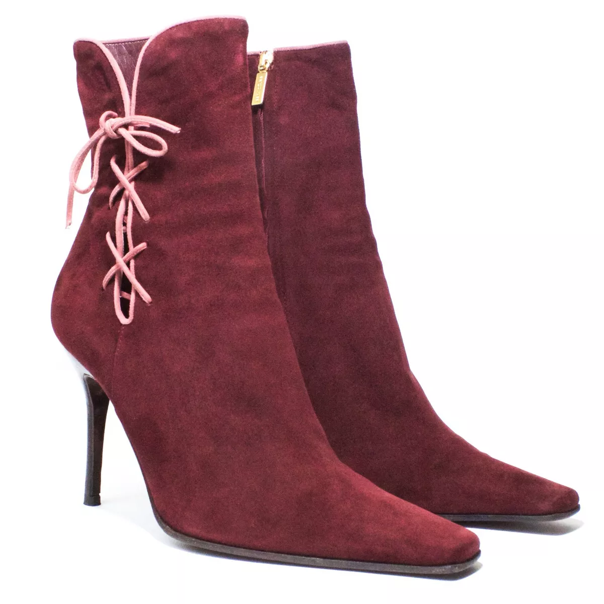 Sergio rossi lace up booties clearance