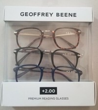 Geoffrey Beene 200 set of 3 Premium Reading Glasses