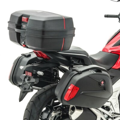 Set SCB8 Motorrad Koffer + Kofferträger + Topcase Bagtecs