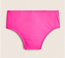 J. Crew Hallie Bikini Bottom High Rise Full Coverage Radiant Fuchsia Pink NWT