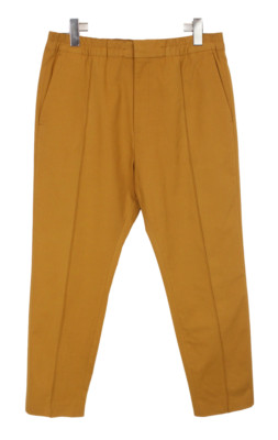 HUGO BOSS Harlys194F1 Trousers Men's US 32 Elastic Waist Slim Fit Brown