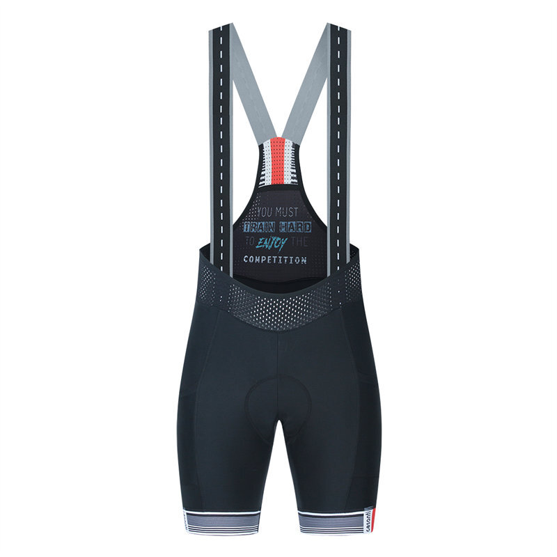 CESANTI Men Cycling Bib Shorts Black With Pockets Pro Gel Pad Bike