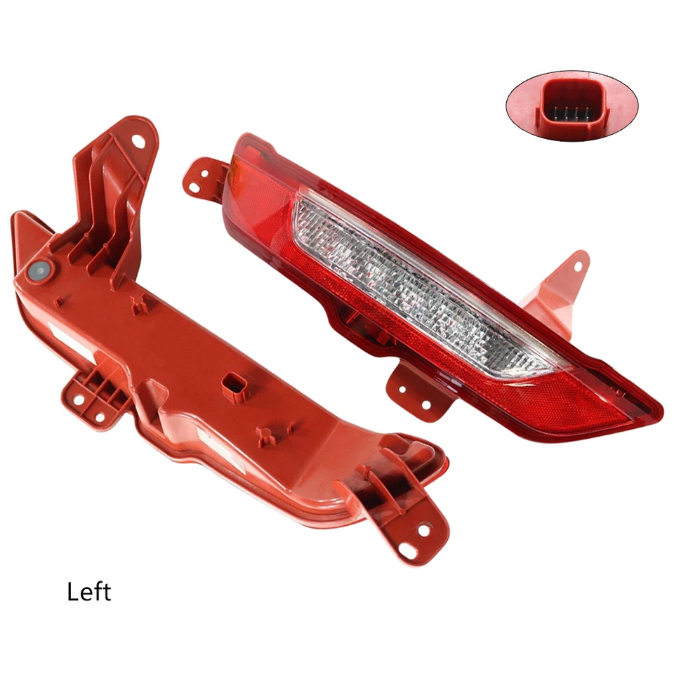 Left Rear Bumper Tail Light Reflector Light With Bulb for 15-17 2019 Lincoln MKC Foto 3 de 4