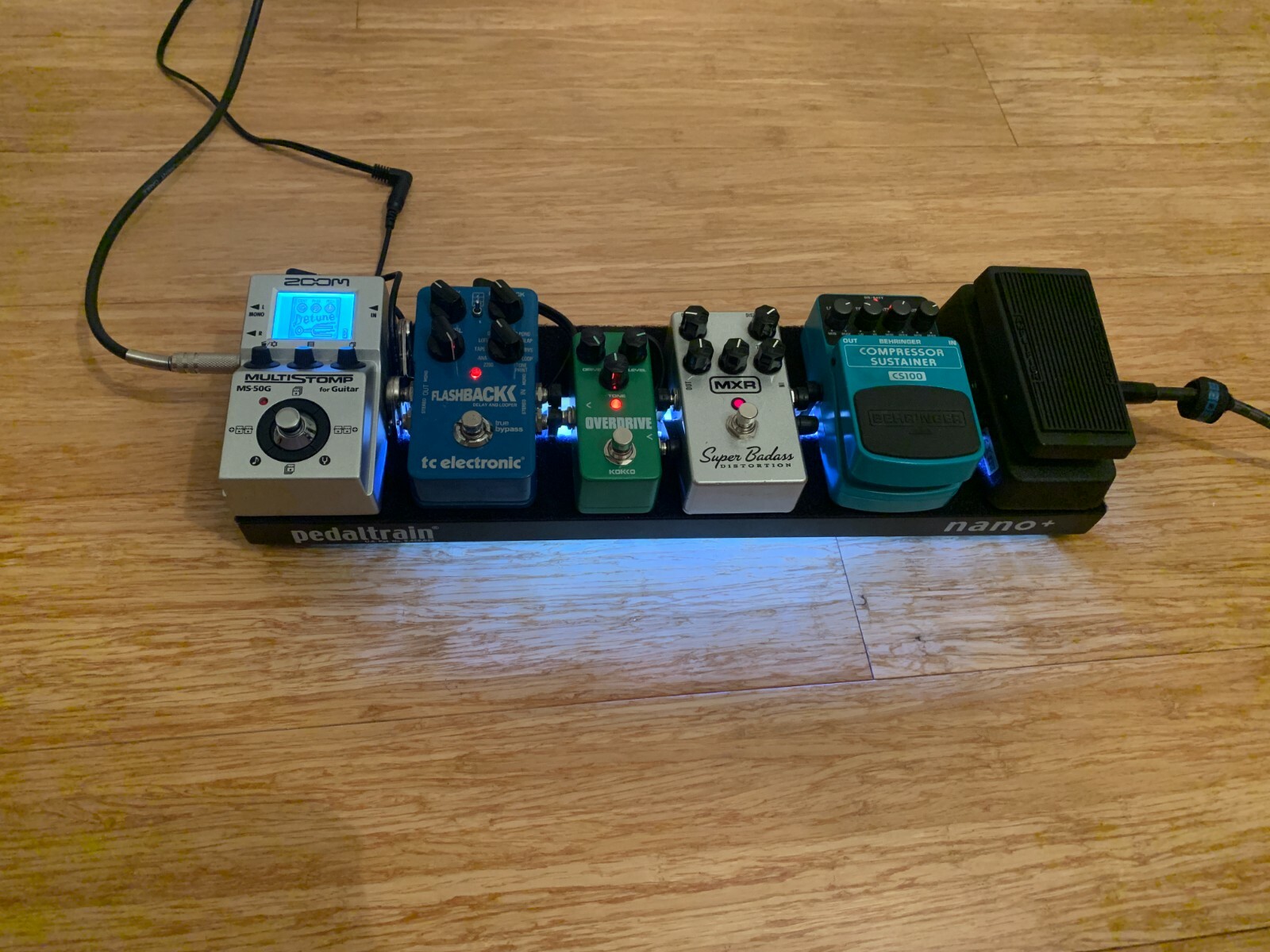 Pedalboard LED Light Strip Blue Duo Guitar Effects Pedaltrain Rockboard eBay
