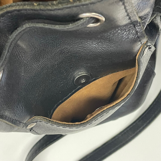 Patricia Nash Black Leather Solid Backpack Handbag Gem