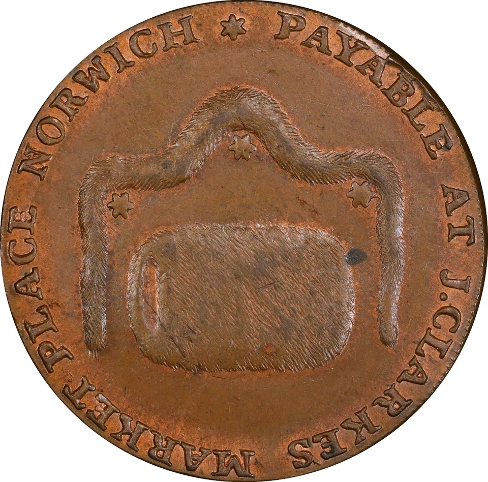 1794 Great Britian Norfolk, Norwich Conder 1/2 Penny - PCGS MS64 - Rare Top POP! - Image 2 of 4