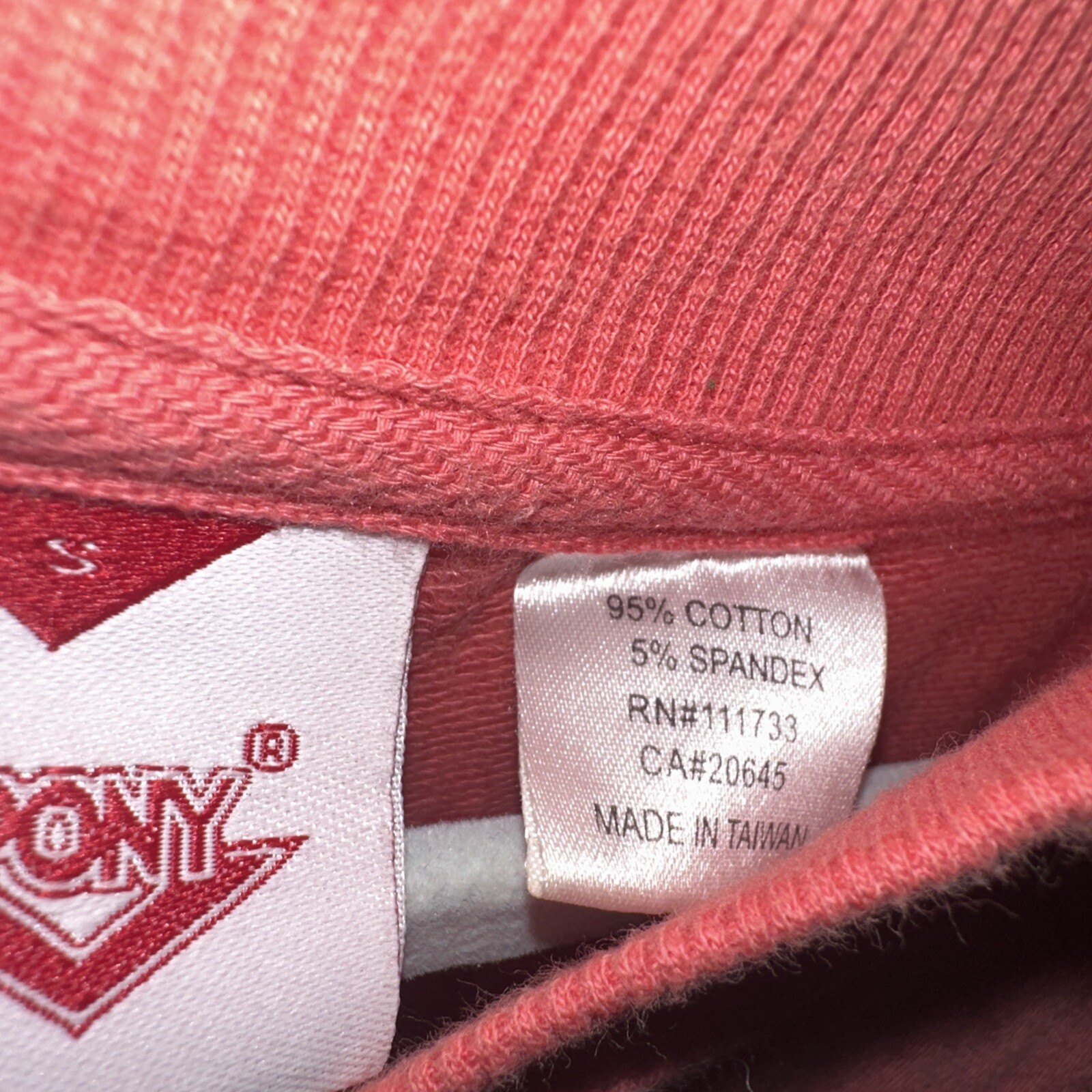 Pony Rosa Taiwán Cotone Full Zip Rn#111733 Taglia S Uomo