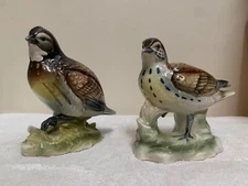 SHAFFORD BIRD COLLECTION SANDPIPER & BOB WHITE FINE BONE CHINA