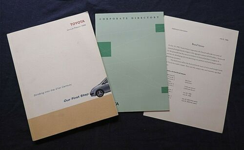 1998 TOYOTA SHARE STOCK HOLDER FINANCIAL ANNUAL REPORT PAPER SHOICHIRO TOYODA - Picture 1 of 12