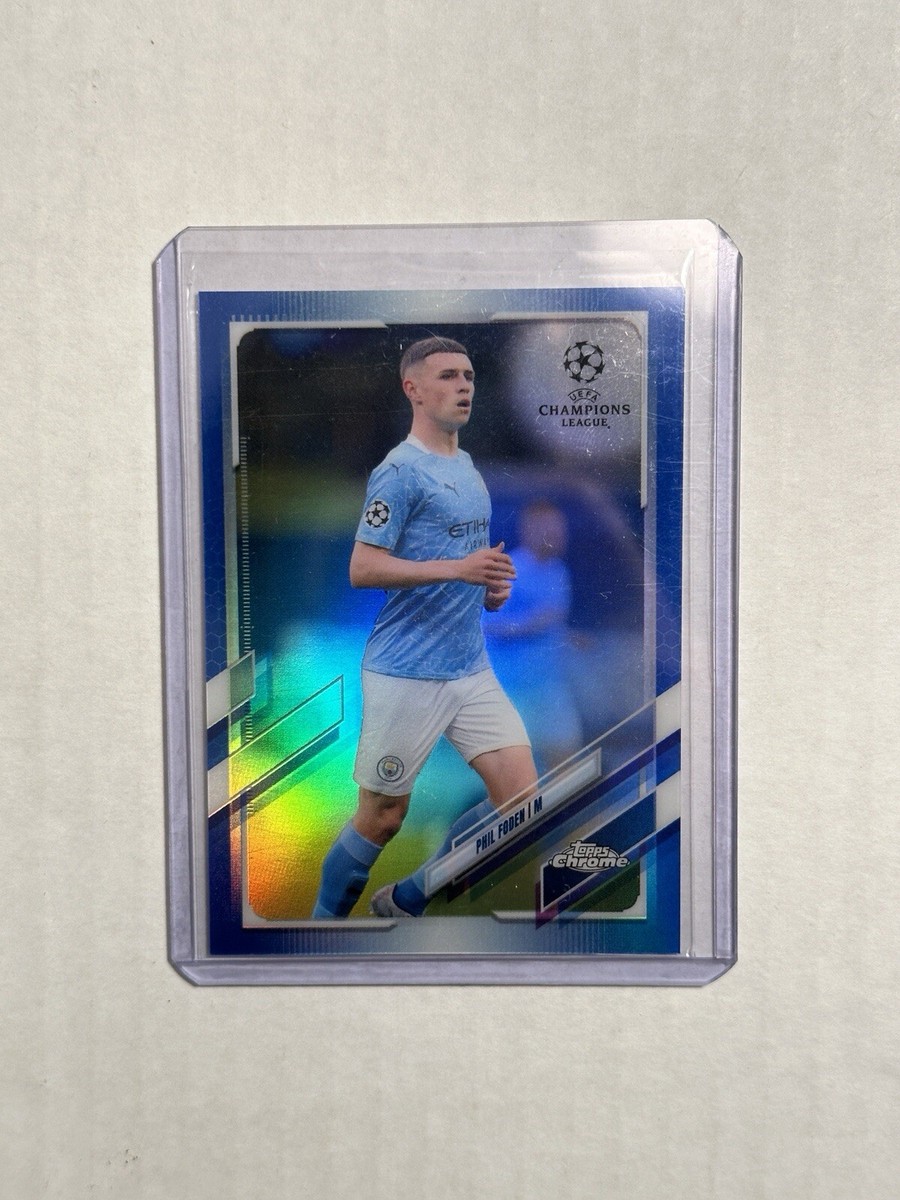 2020-21 Topps Chrome UEFA champions blue refractor /150 color