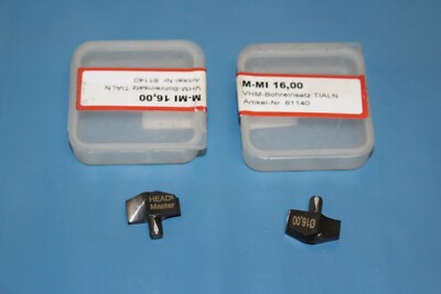 2 Stück Maier Head Master VHM Bohreinsatz M-MI 16,0 mm 16 TiAlN 81140