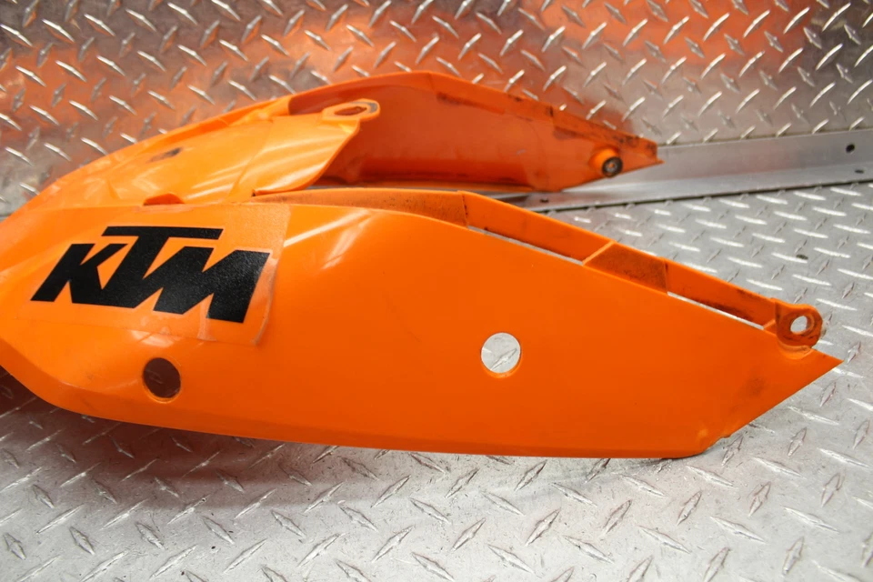 KTM 250 SXF 2007 rueda delantera/trasera guardabarros cubierta carenado con #placa y protectores de horquilla Foto 4 de 4