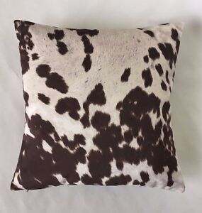 New Throw Pillow For Couch Accent Pillow Sofa Faux Cowhide Cow