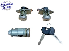 2002-2007 DODGE RAM 1500 IGNITION FL FR DOOR LOCK CYLINDER SET MATCHED USED