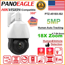 Hik Compatible 5MP 18X Zoom PTZ IP Camera IR POE 2-Way Audio Auto Tracking