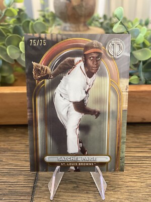 2024 Topps Tribute - Gold #11 Satchel Paige /75 HOF LEGEND ALL-TIME GREAT SATCH