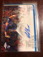 Jalen Beeks rookie auto 2019 Topps Chrome - Tampa Bay Rays autograph