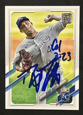 DANNY DUFFY Signed 2021 Topps Baseball Card #304 KC Royals LA Dodgers AUTO