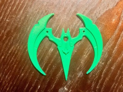 batman beyond batarang GREEN EDITION (THROWABLE) - IceStudios