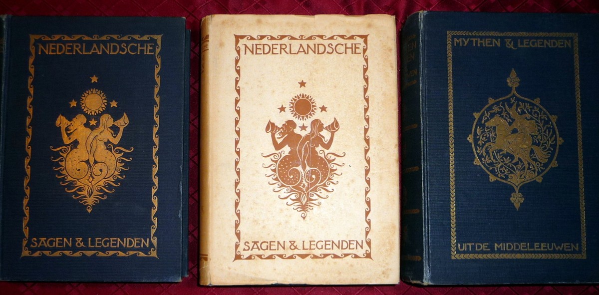 Holland Tales & Legends, 3V Color Plates, 1920s Josef Cohen & van