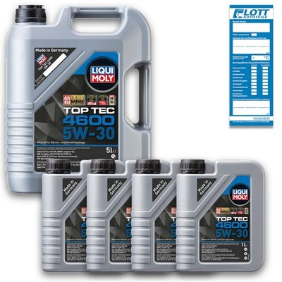 9L Liqui Moly Top Tec 4600 Motoröl Motorenöl 5W-30 GM Dexos2 BMW LL-04 MB 229.31