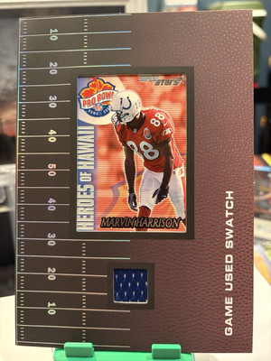 Marvin Harrison Game Used Swatch 5x7 The Card Is Topps