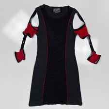 lip service black and burgundy dress Vintage Velvet Burnout Dress main image 0