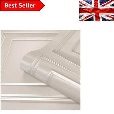 Cremefarbene Amara Holzpaneeloptik Tapete Muster - Luxus Vinyl, modernes Design