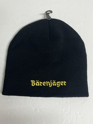 Barenjager Jagermeister Beanie Promotional Hat Skullcap Knit Blk Embroidered NEW