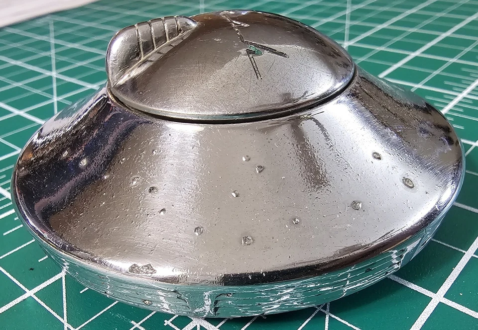 Tapa de gas de bloqueo cromado Nash, sin llave RARA Foto 4 de 4