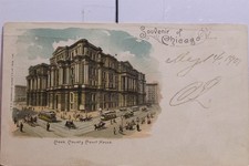 Illinois IL Chicago Cook County Court House Postcard Old Vintage Card View Post