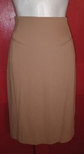 Vintage Emanuel Ungaro Tan Skirt Sz 10 Made In Hong Kong