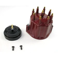 Pertronix Distributor Cap & Rotor Kit D600711; Flame-Thrower HEI/Male Red, V8