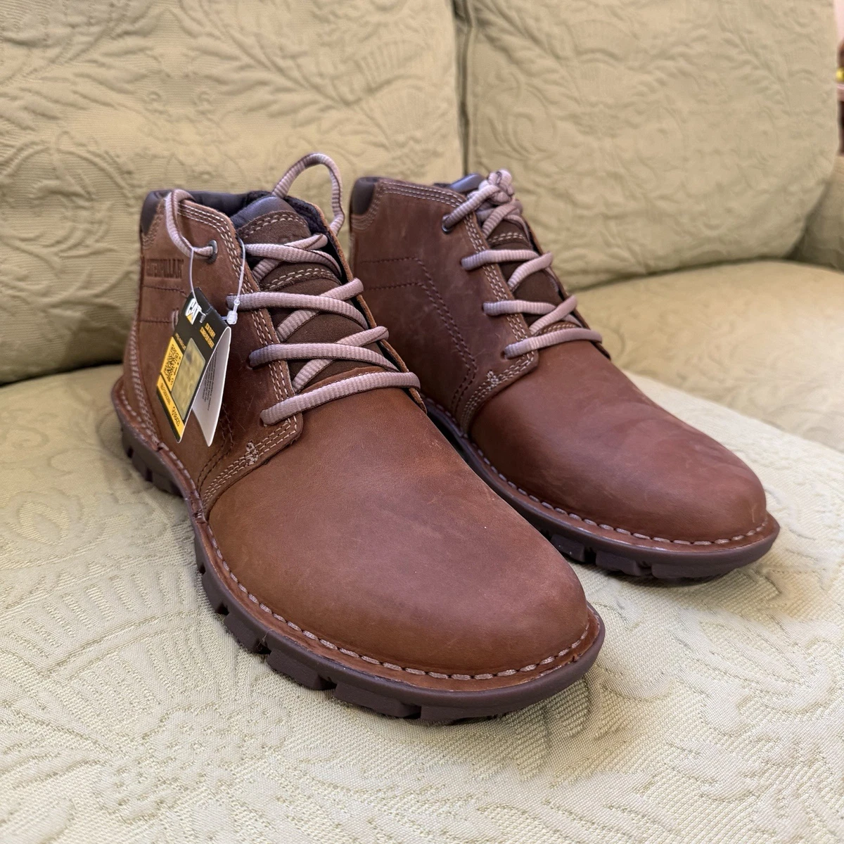 Mens Caterpillar CAT Casual Slip Resistant Chukka Brown Boots P110880 Size 12 Shop Caterpillar Mens Second Shift Steel Toe Work Boot  main image 2