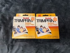 SEALED 2 PACK KODAK TRIMPRINT INSTANT COLOR FILM HS144-10 "10 PICTURES PER PACK"