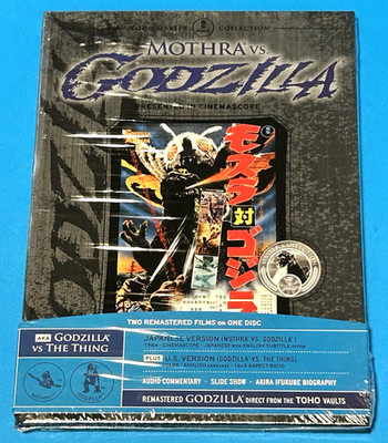 Mothra Vs.Godzilla (DVD, 2007, U.S. + Japanese versions) **NEW SEALED** '64 film