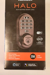Kwikset HALO WiFi Smart Lock Deadbolt Venetian Bronze Keypad SmartKey