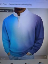 Men's Geometric Polo tops