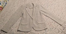 CAbi 713 Gray One-Button Collared Blazer Jacket Women  s Size 6