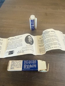Vintage Dr. Pierce’s Pleasant Pellets Bottle with Original Box & Instructions