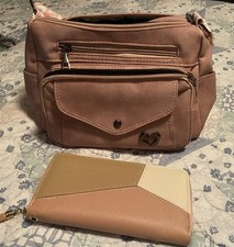 Womens Pink Medium Crossbody Bag Adjustable S...