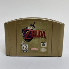 The Legend Of Zelda Ocarina of Time N64 Gold Collectors Edition (Nintendo 64)