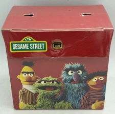 Vintage Lot Of  38 Children’s Records & Sesame Street Carrier Disney RARE
