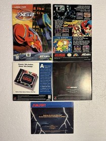 5 NES PS Nintendo 64 Super Booklets - Fester's Turok Alien 3 NFL Blitz Asteroids