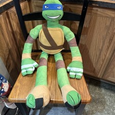 Teenage Mutant Ninja Turtles Leonardo Stretch Kins 30" Plush Nickelodeon TMNT