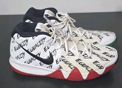 RARE Nike Kyrie 4 Equality Black History Month AO3167-900 Men 14 Basketball EUC