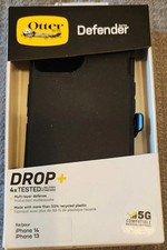 New OtterBox Defender Series Case With Holster for iPhone 13/iPhone 14 - Black